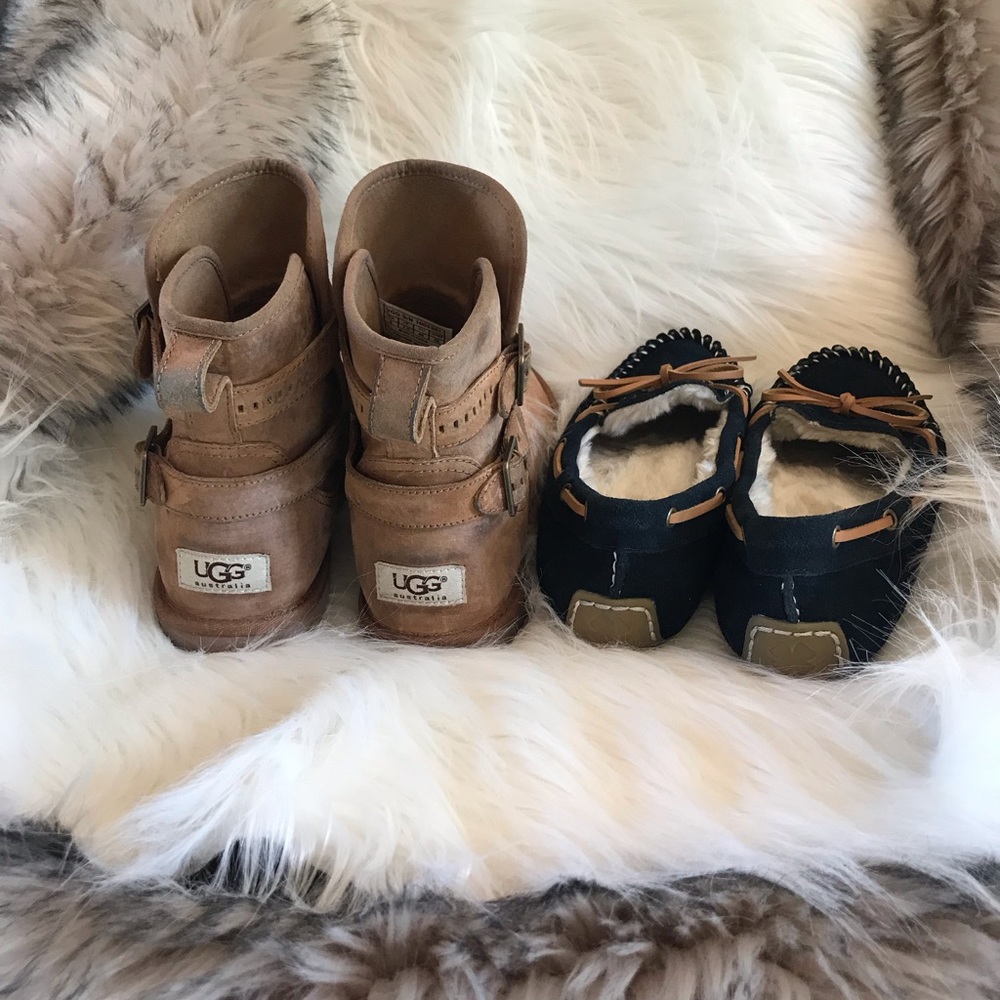 Set of 2 pair size 9 women’s Ugg & Lucky shoes